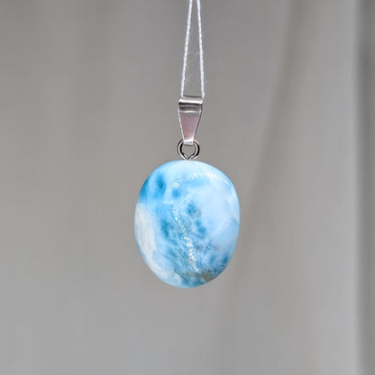 Larimar Kettenanhänger, 925er Silber [L]