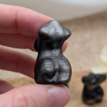 Silber Obsidian Body