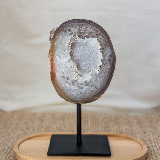 Druzy Achat Freiform auf Ständer [A]