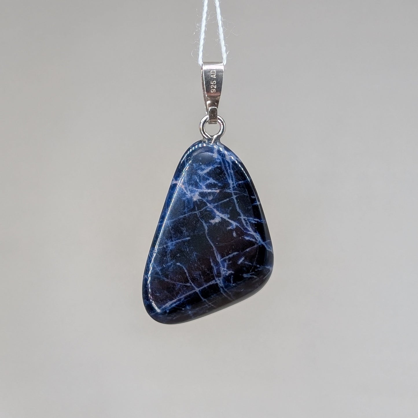 Sodalith Kettenanhänger, 925er Silber [C]