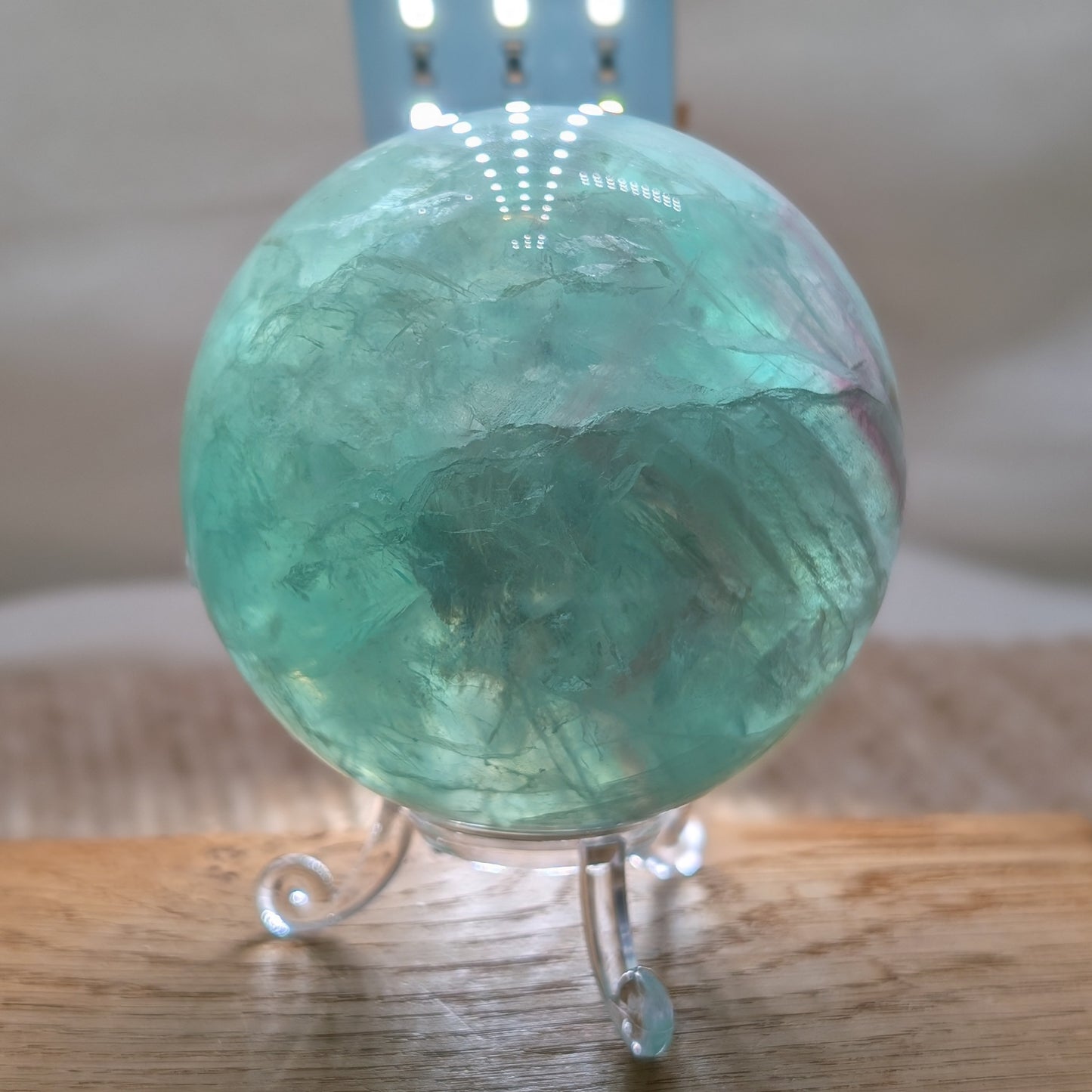 Große transparente Fluorit Kugel 🌈 [T]