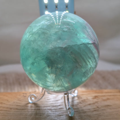 Große transparente Fluorit Kugel 🌈 [T]