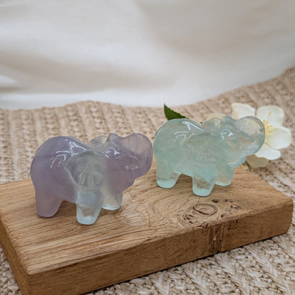 Lavendel Fluorit Elefant [A+B]