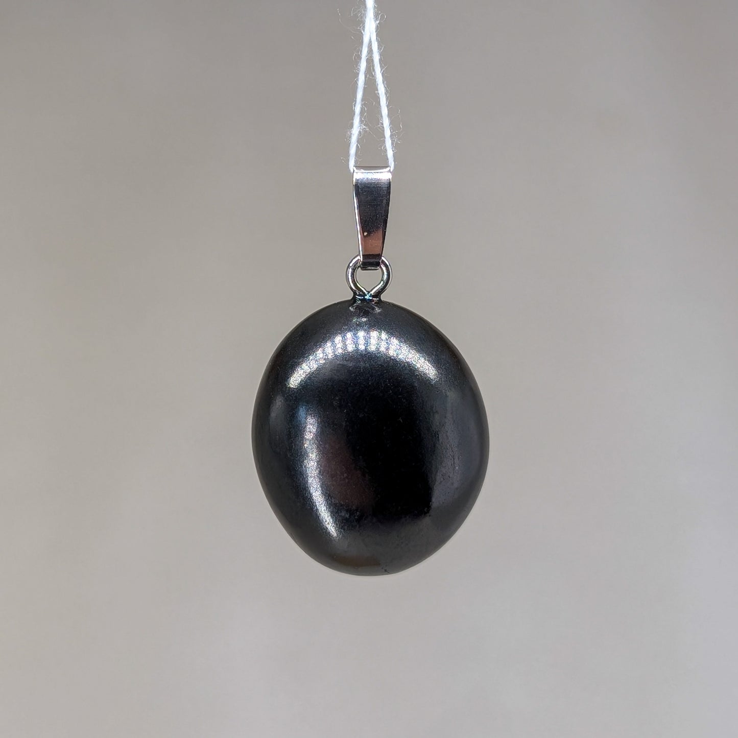 Schungit Kettenanhänger, 925er Silber [I]
