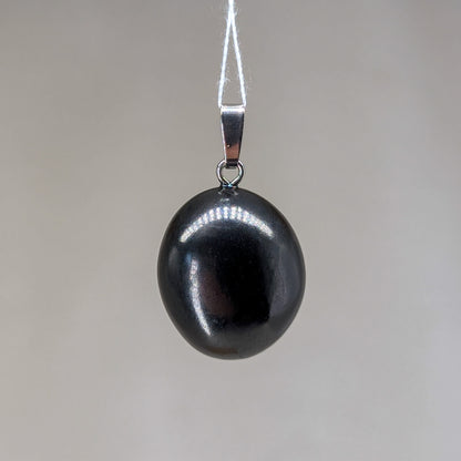 Schungit Kettenanhänger, 925er Silber [I]
