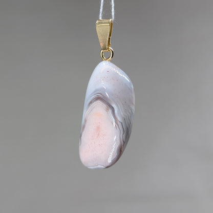 Rosa Achat Kettenanhänger [A]