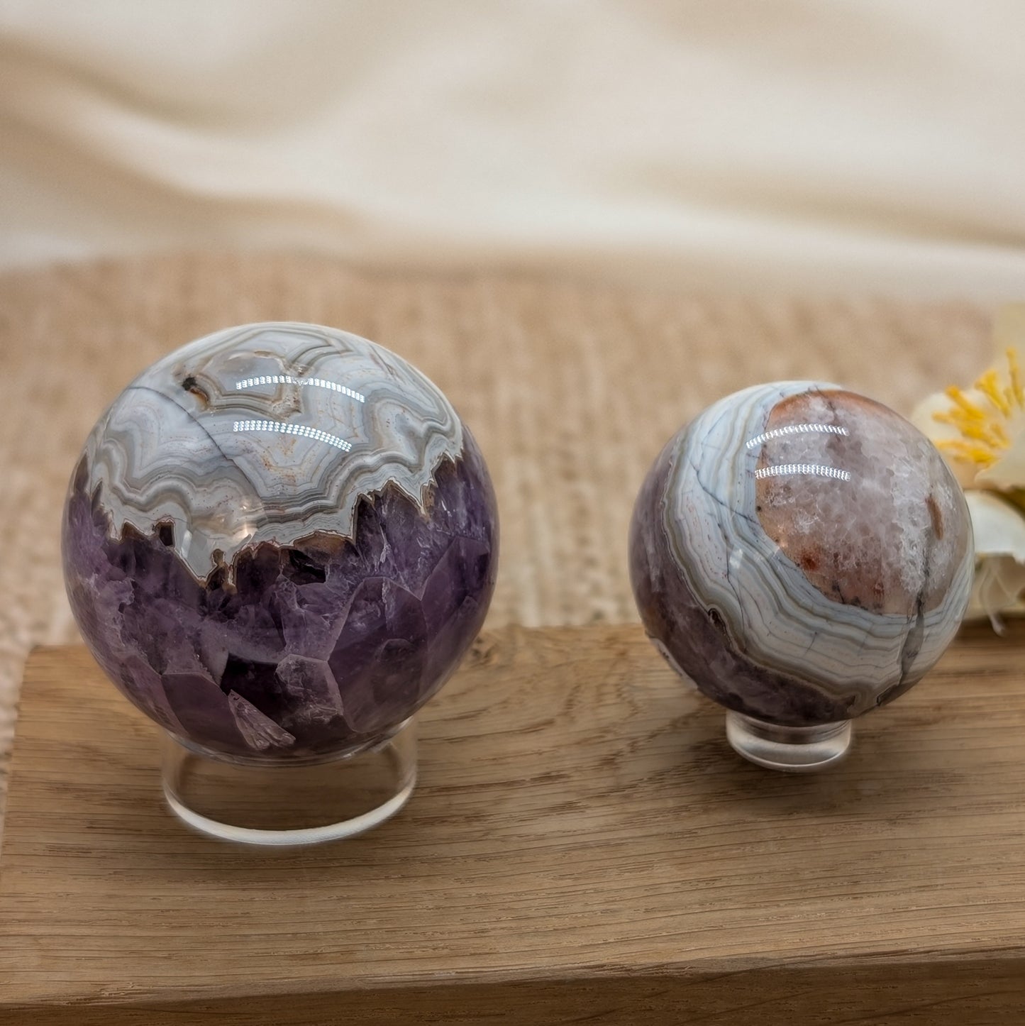 Crazy Lace Amethyst Kugel [A+B]