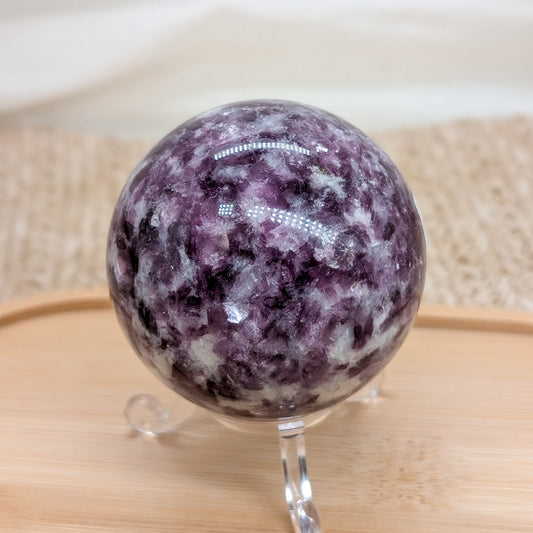 Lepidolith Kugel mit Mica [LP]