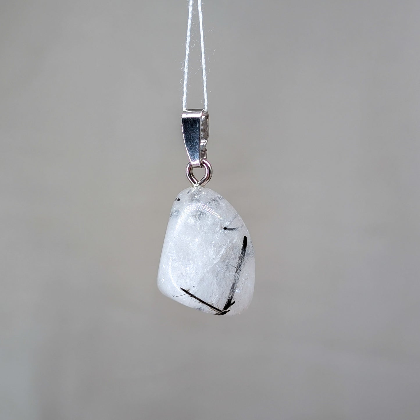 Turmalinquarz Kettenanhänger, 925er Silber [B]