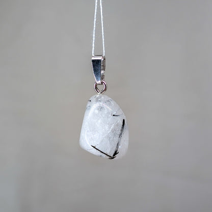 Turmalinquarz Kettenanhänger, 925er Silber [B]