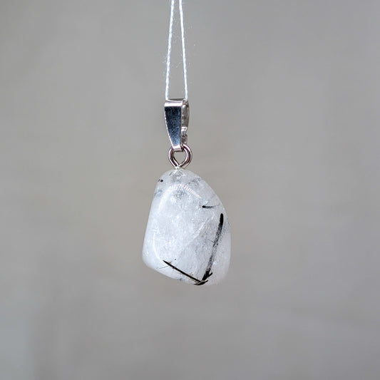 Turmalinquarz Kettenanhänger, 925er Silber [B]