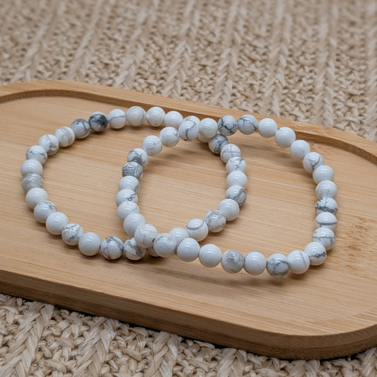 Magnesit Armband 6 mm