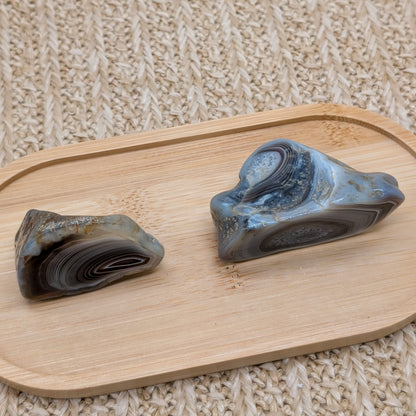 Botswana Achat Anschliff [A+B]