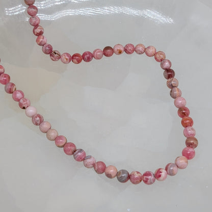Rhodochrosit Halskette 6 mm