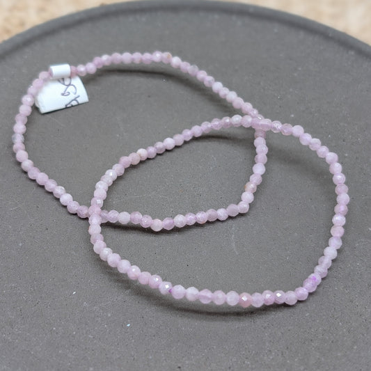 Kunzit Armband facettiert 3 mm