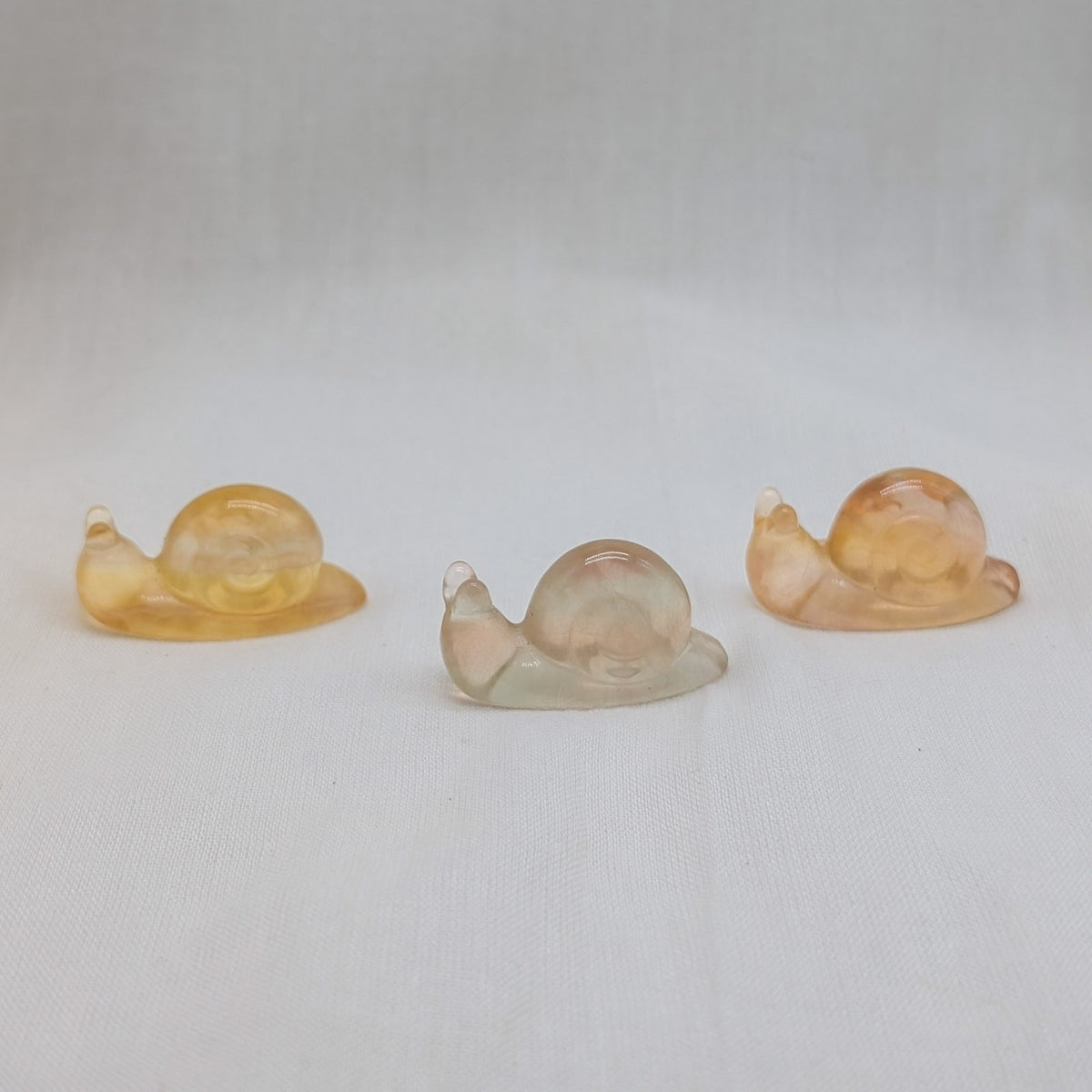 Gelber Fluorit Schnecke [A-C]