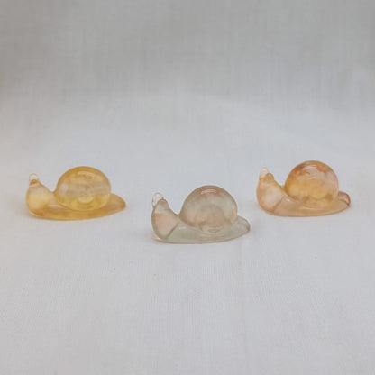 Gelber Fluorit Schnecke [A-C]