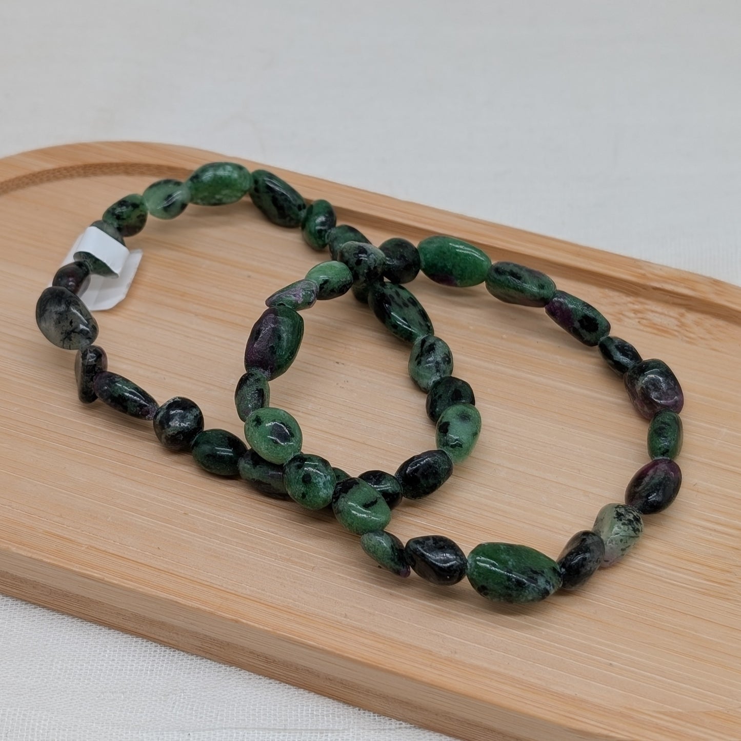 Rubin in Zoisit Nugget Armband