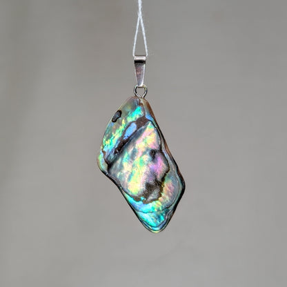 Abalone Muschel Kettenanhänger, 925er Silber [D]