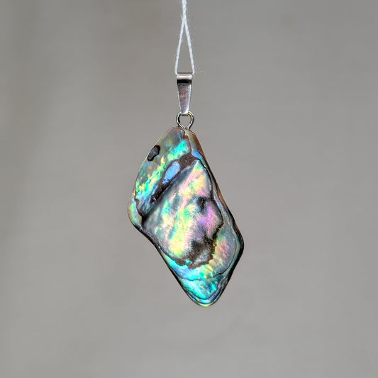 Abalone Muschel Kettenanhänger, 925er Silber [D]