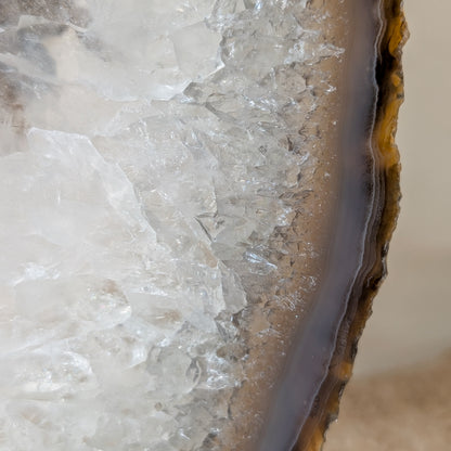 Achat Scheibe mit Teelichthalter [C]