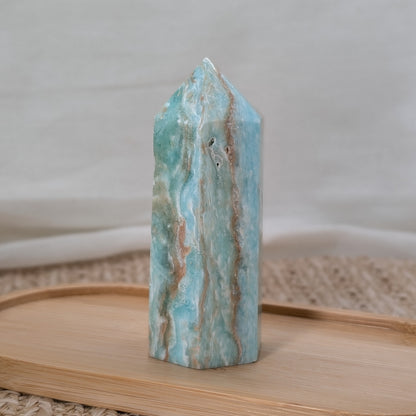 Blauer Aragonit Turm [L]
