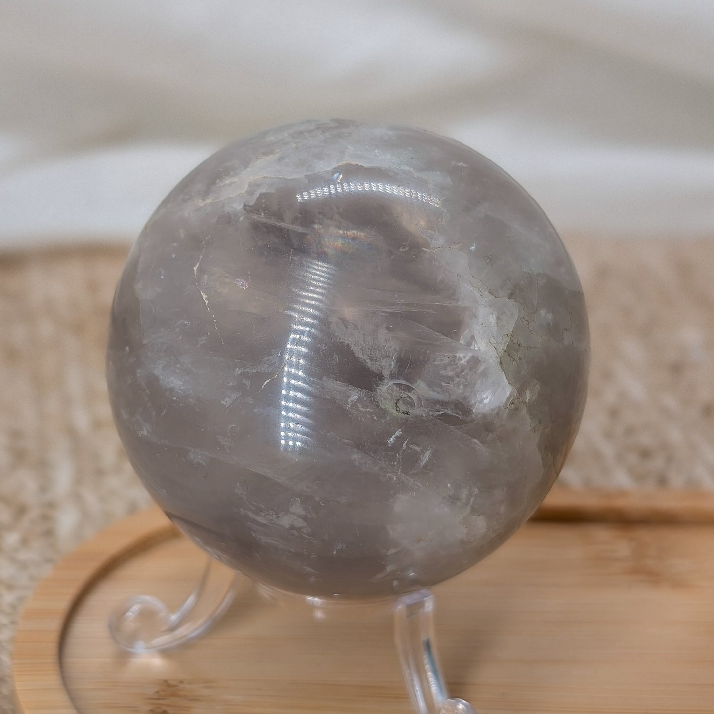 Blauer Rosenquarz Kugel B-Ware [A+B]