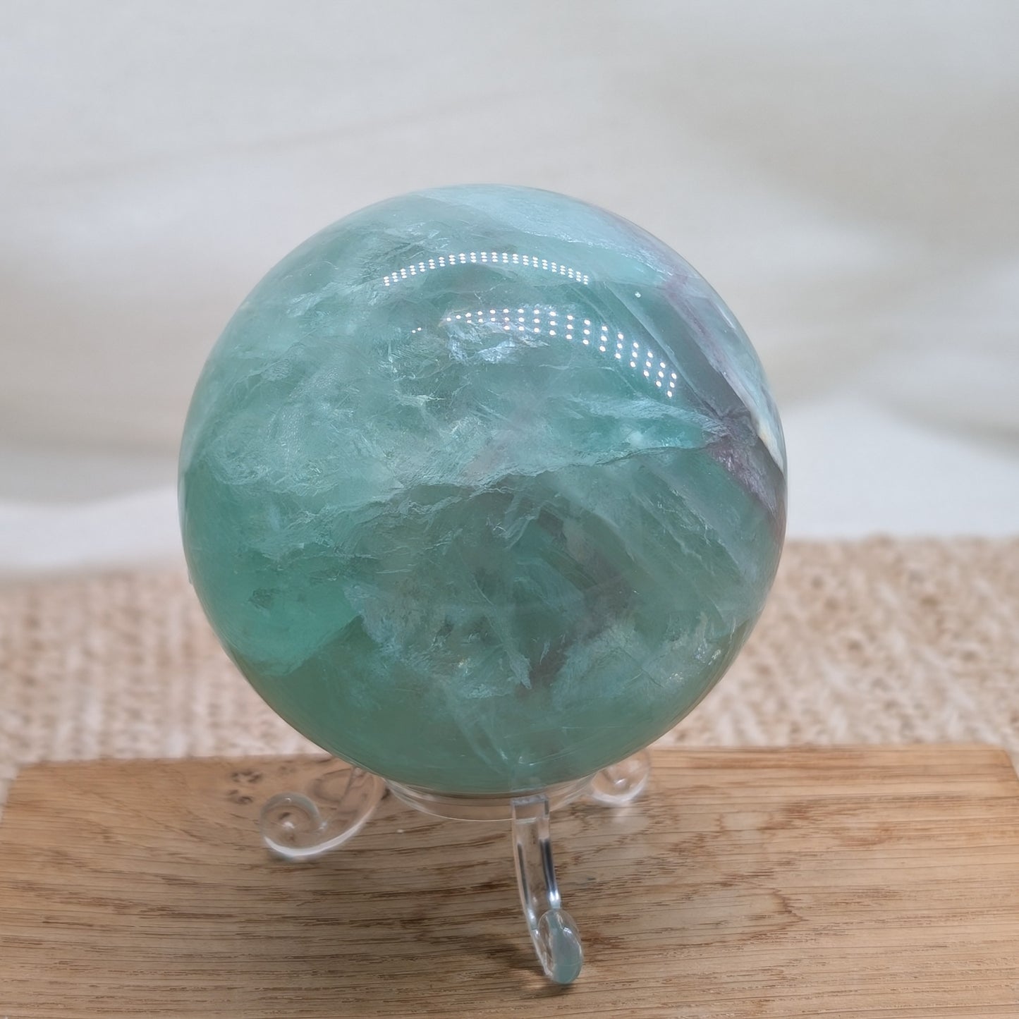 Große transparente Fluorit Kugel 🌈 [T]