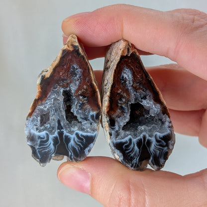 Druzy Achat Geode (Paar) [S]