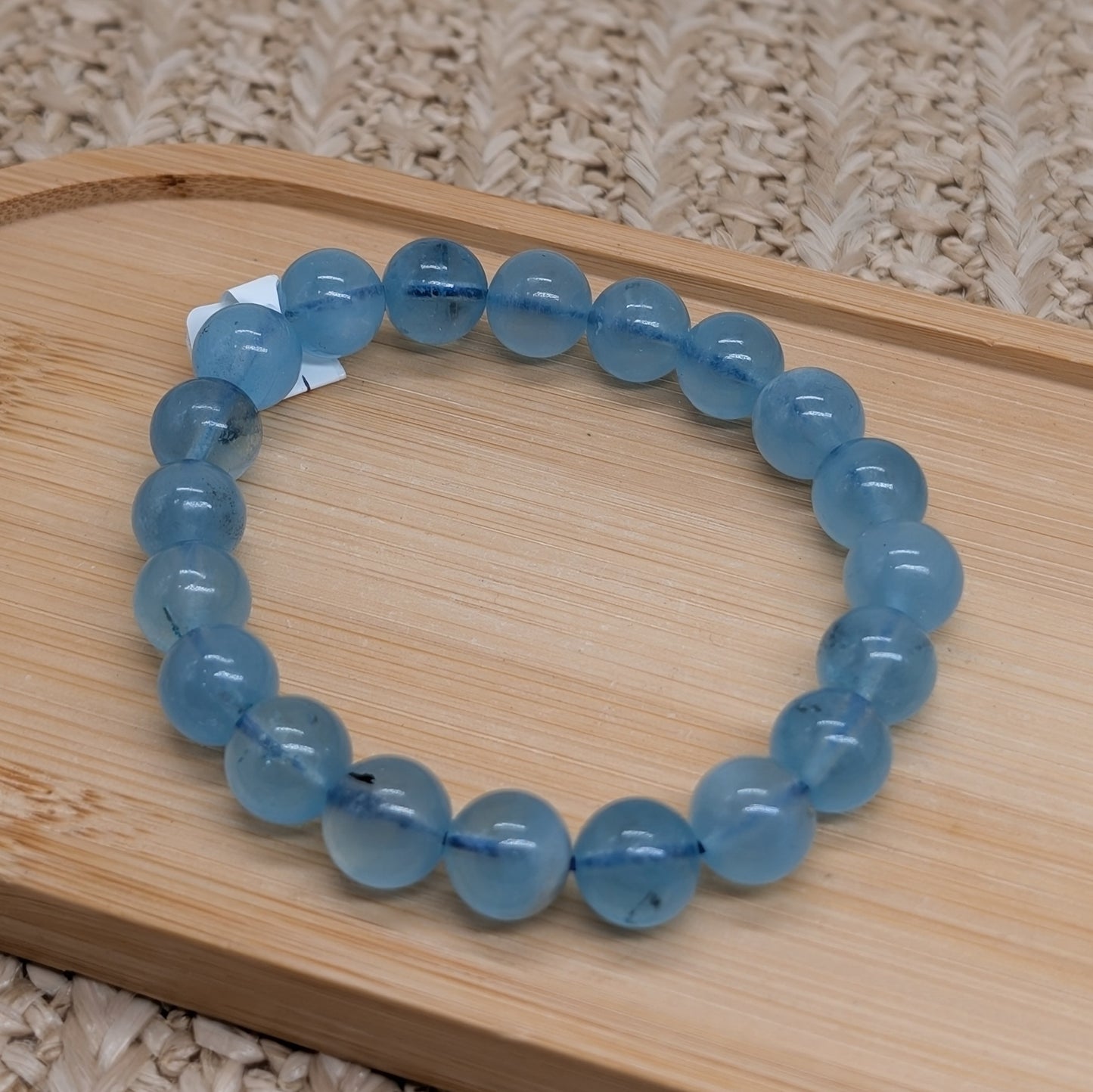 Aquamarin Armband 9,5 mm