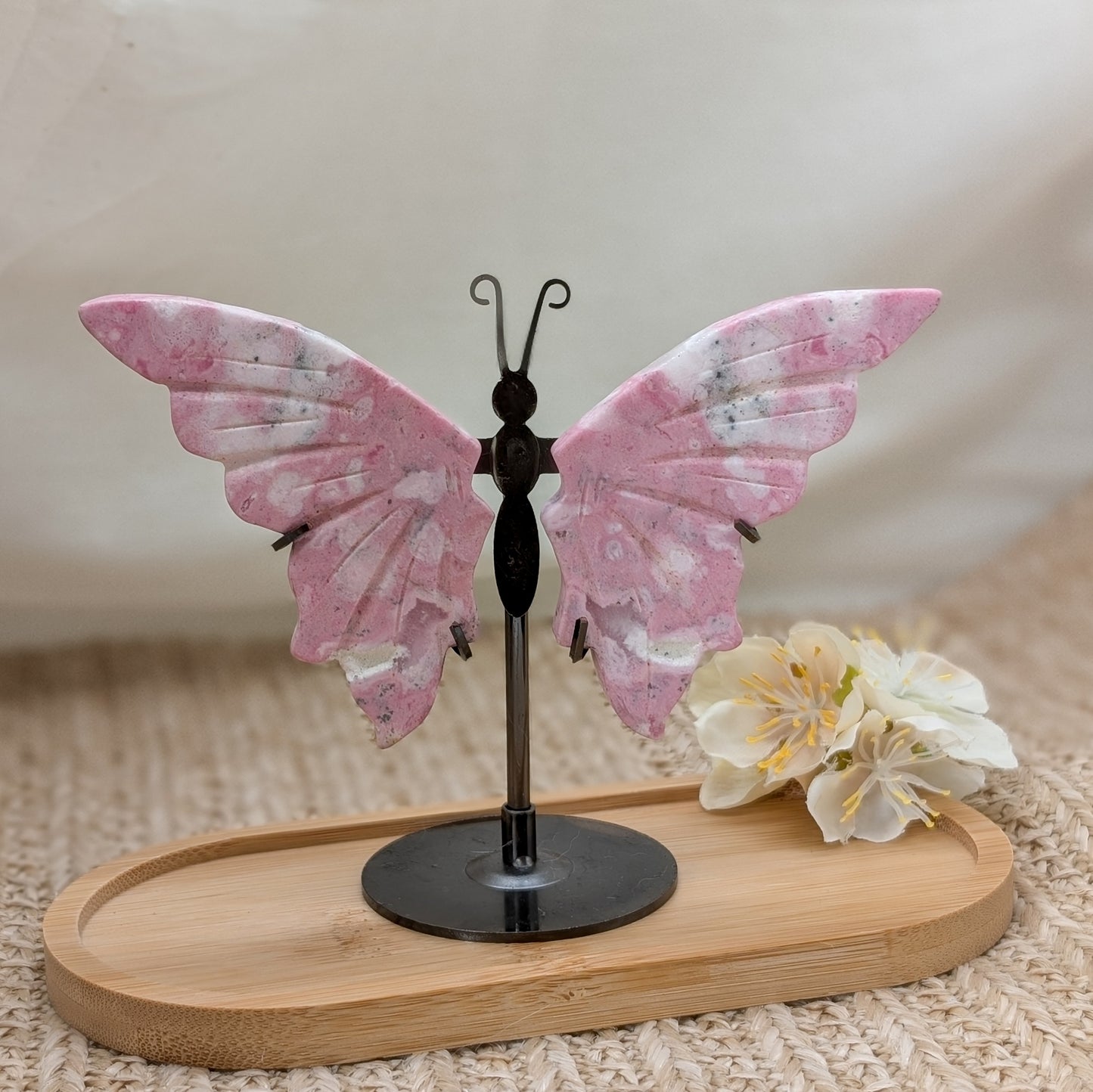 Rosa Rhodonit Schmetterling [B]