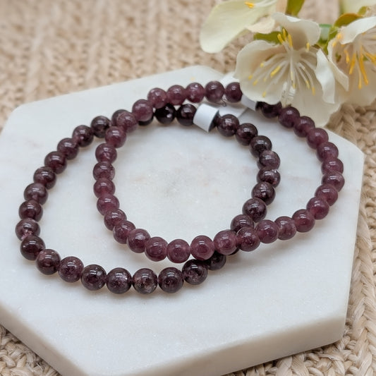 Lepidolith Armband 5,5 mm