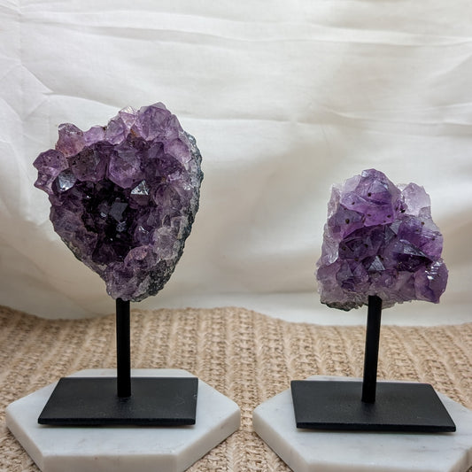 Amethyst Cluster auf Ständer [C+D]