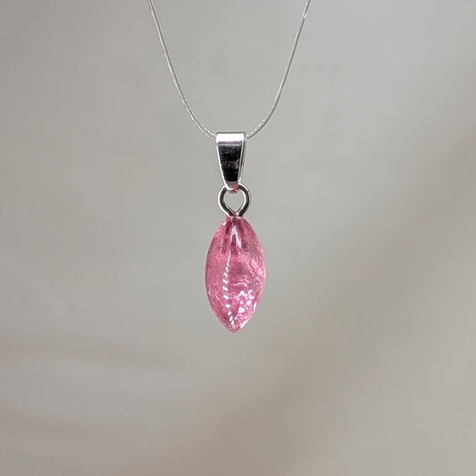 Rubellit / Rosa Turmalin Kettenanhänger, silber [L]