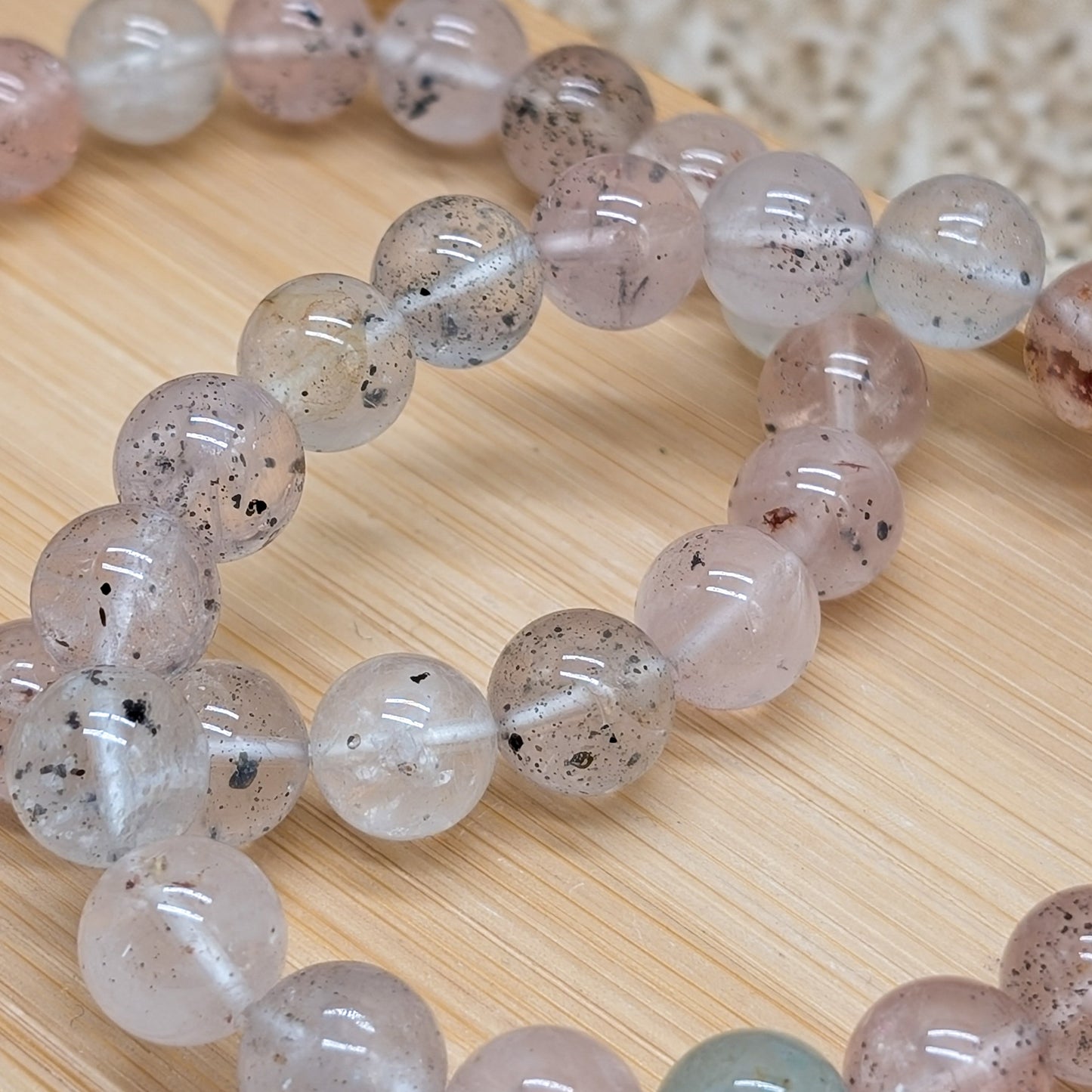 Mica in Quarz Armband 10 mm