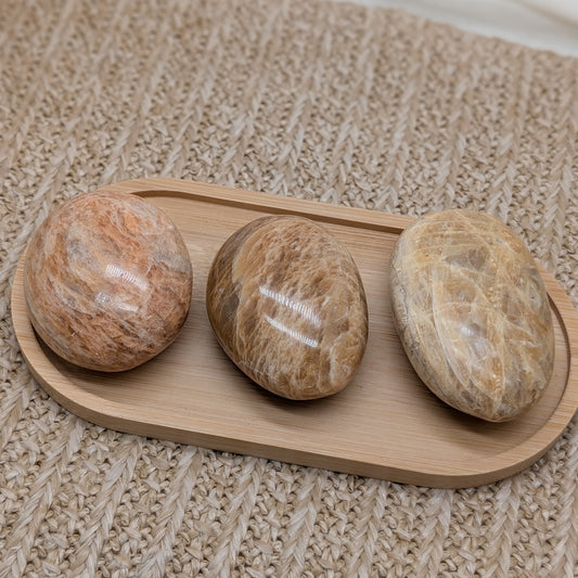 Pfirsich Mondstein Handstein [B-WARE]