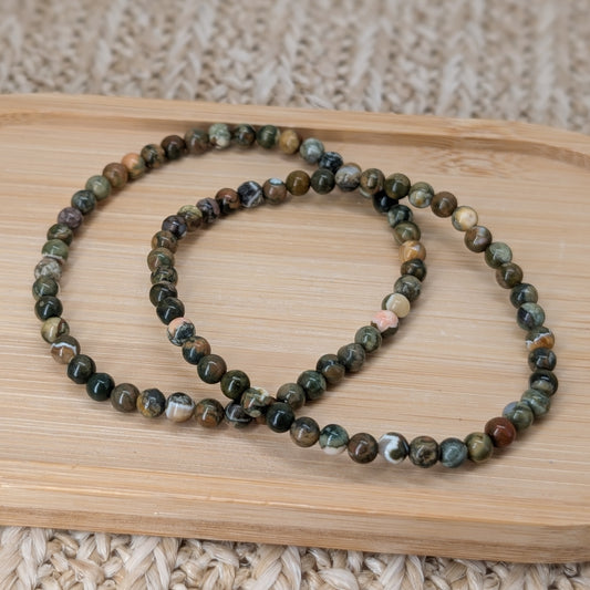 Rhyolith Armband 4mm