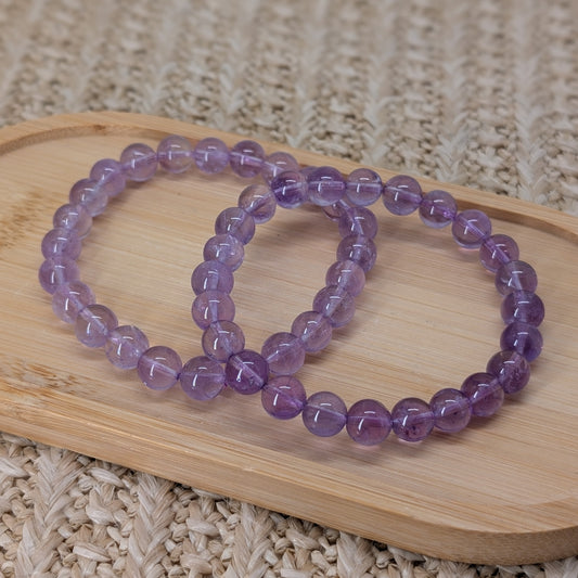 Helles Amethyst Armband 8 mm