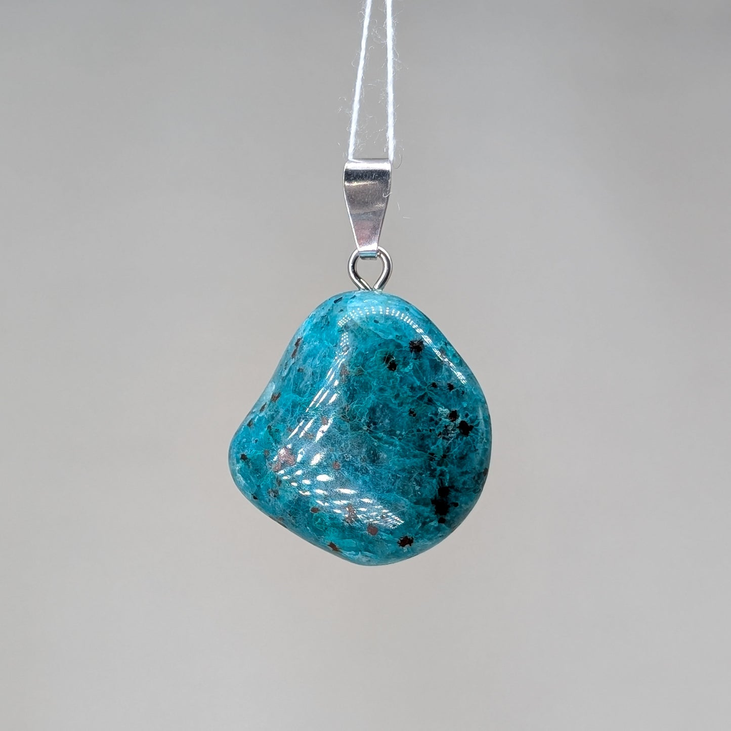 Kupferchalcedon Kettenanhänger, Silber [K]