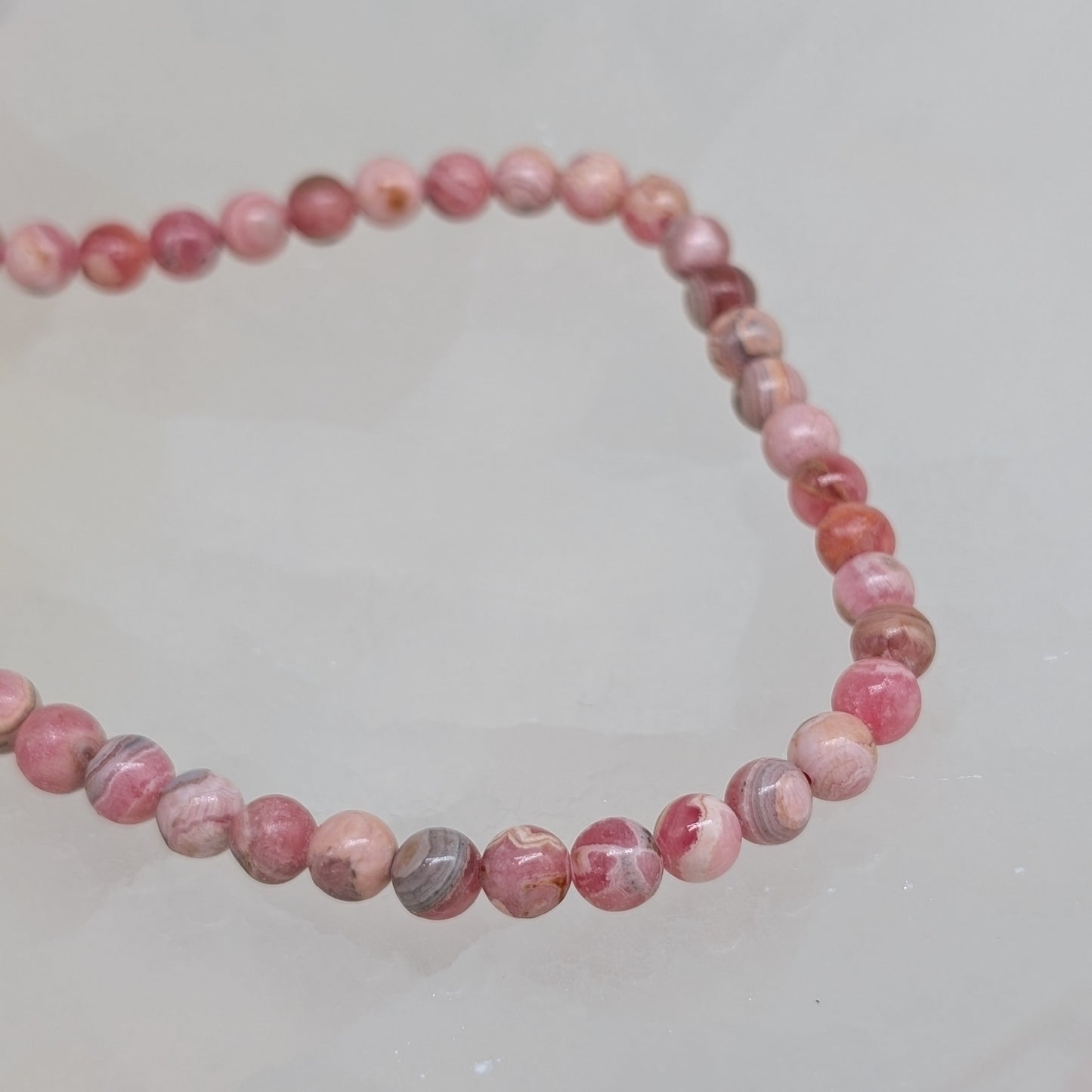 Rhodochrosit Halskette 6 mm