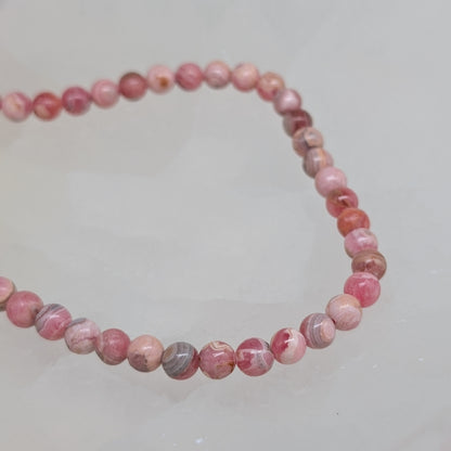 Rhodochrosit Halskette 6 mm