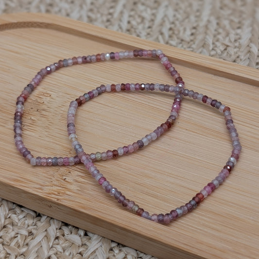 Spinell Armband facettiert 2,5mm