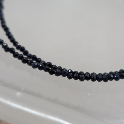 Blaufluss Halskette facettiert
