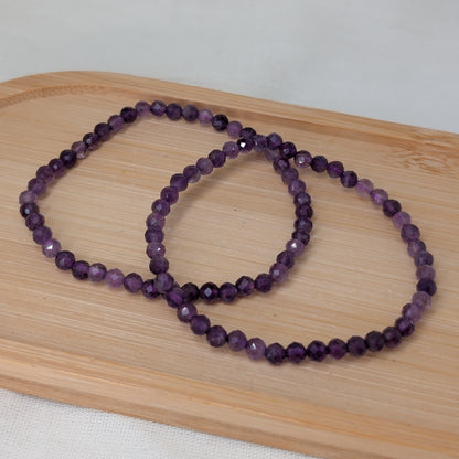 Amethyst Armband facettiert 4mm
