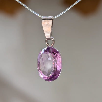 Amethyst Kettenanhänger facettiert