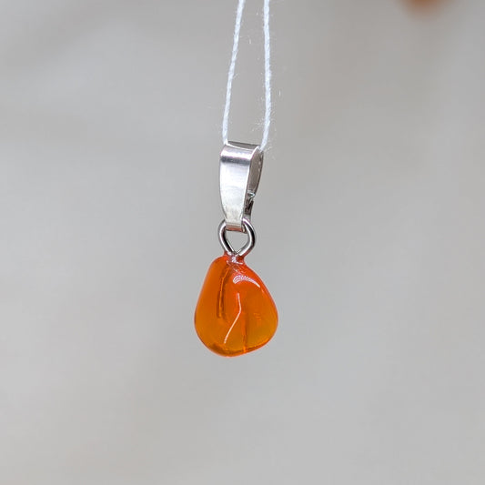 Feueropal Kettenanhänger, 925er Silber [T]