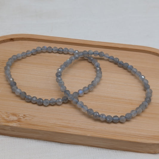 Labradorit Armband facettiert 4 mm