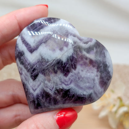 Chevron Amethyst Herz
