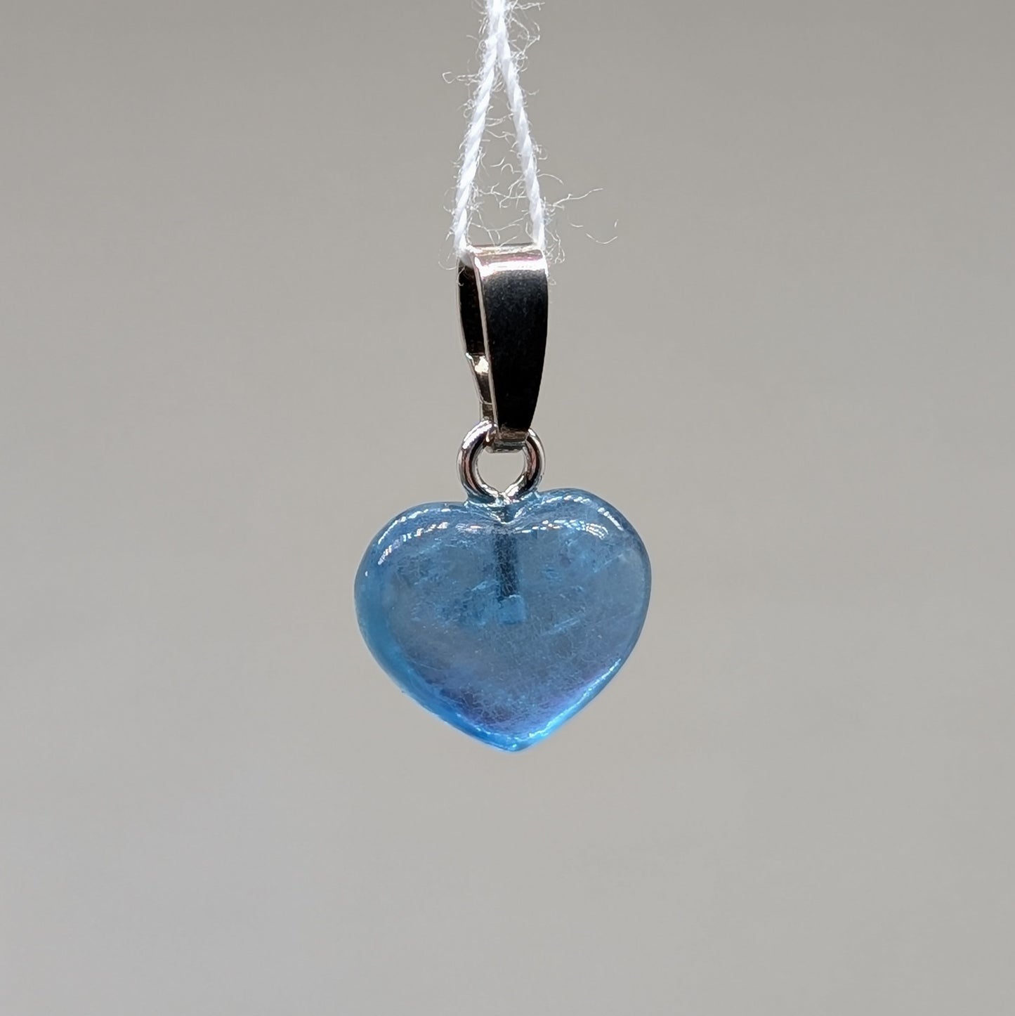 Aquamarin Kettenanhänger Herz [C]