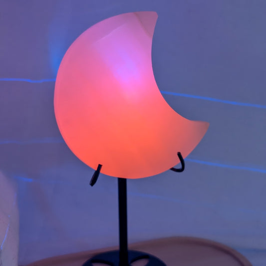 Mangano Calcit Mond auf Ständer [B]